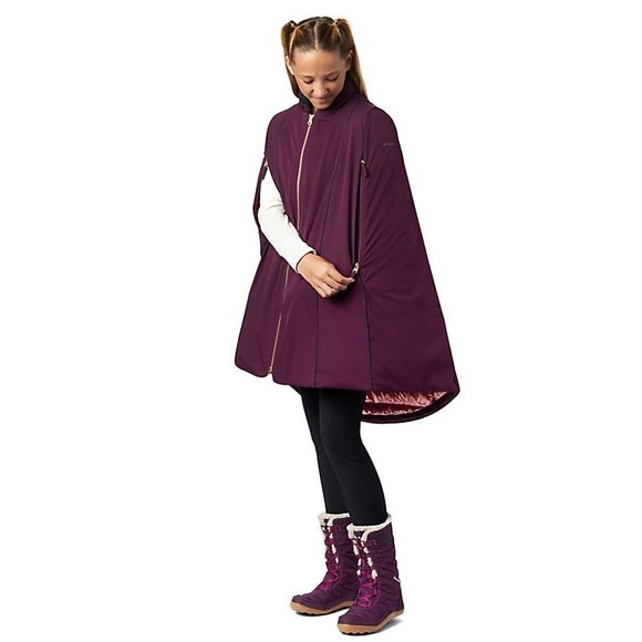 Columbia x Frozen Girls’ Disney Down Cape - Picture 2 of 6